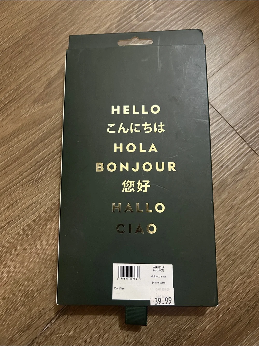 kate spade iPhone XS Max Case with Black Floral Design